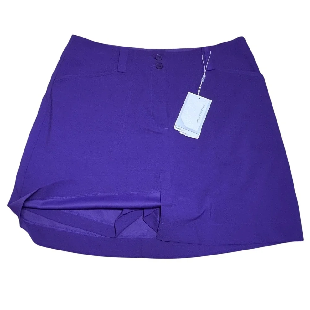Nike Womens Golf Skort Size 8 Purple Dri-FIT Athletic Skirt NWT